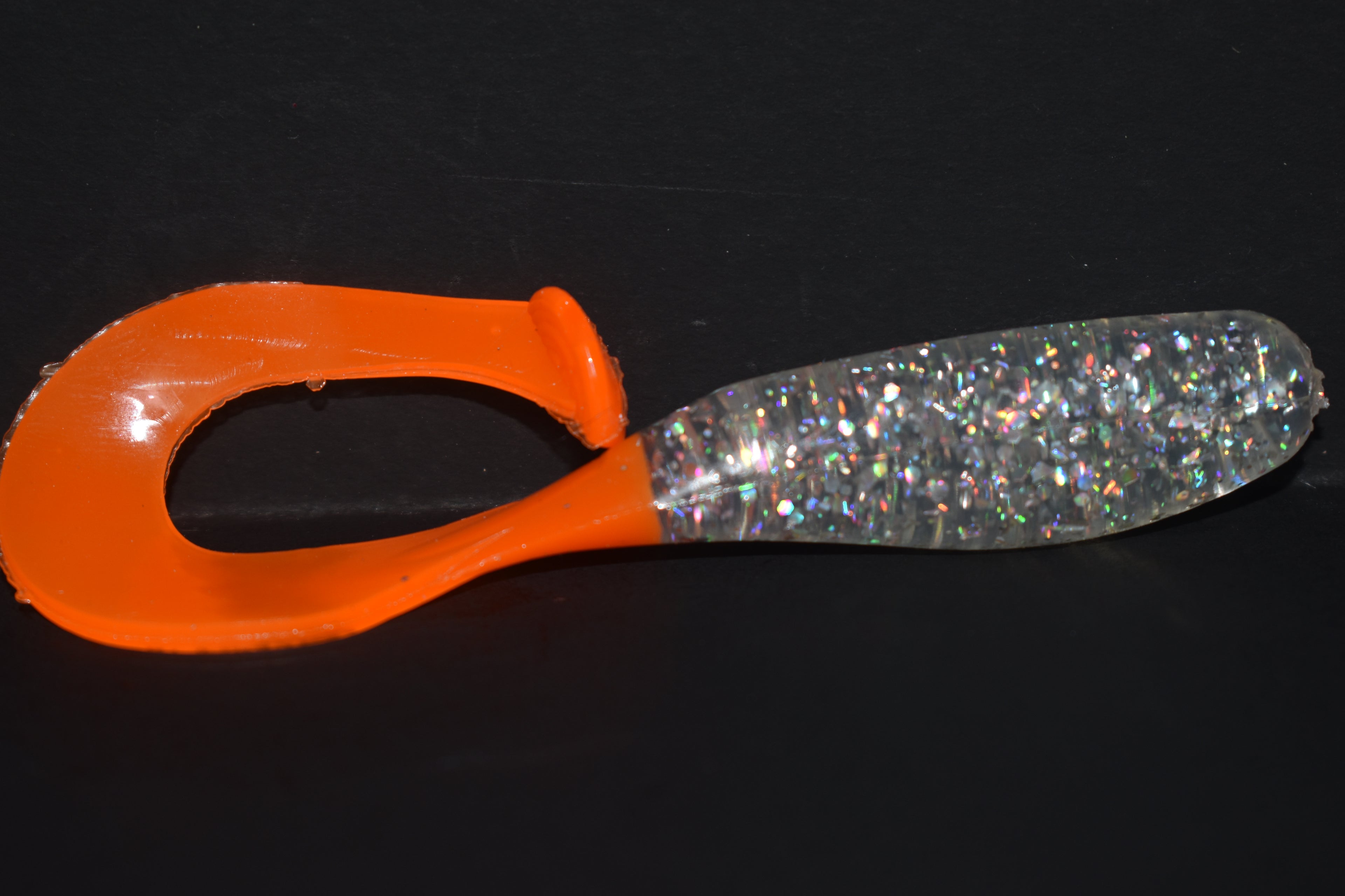 4" Baby Pogey W/Orange Tail Tarpon Twist 6pk