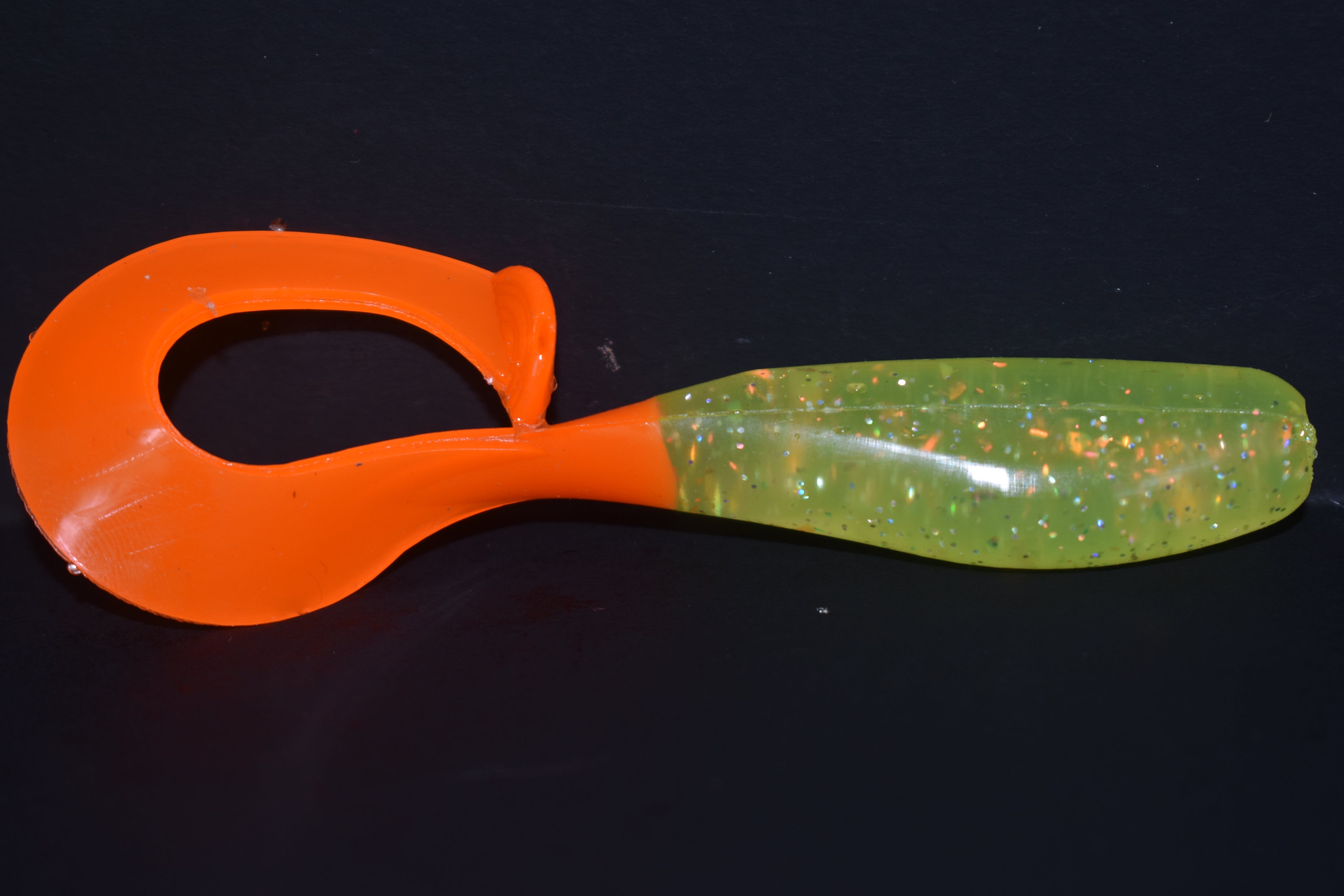 4" Toxic Tide W/Orange Tail Tarpon Twist 6pk